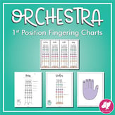 String Orchestra Fingering Charts - 1st Position String Orchestra string method book cover